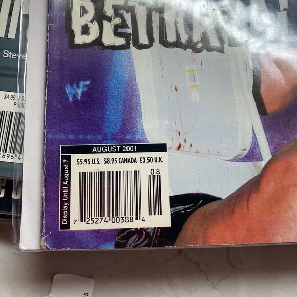 Pro Wrestling Illustrated Supercards August 2001 Stone-Cold's WWF WCW Magzine - Picture 2 of 2
